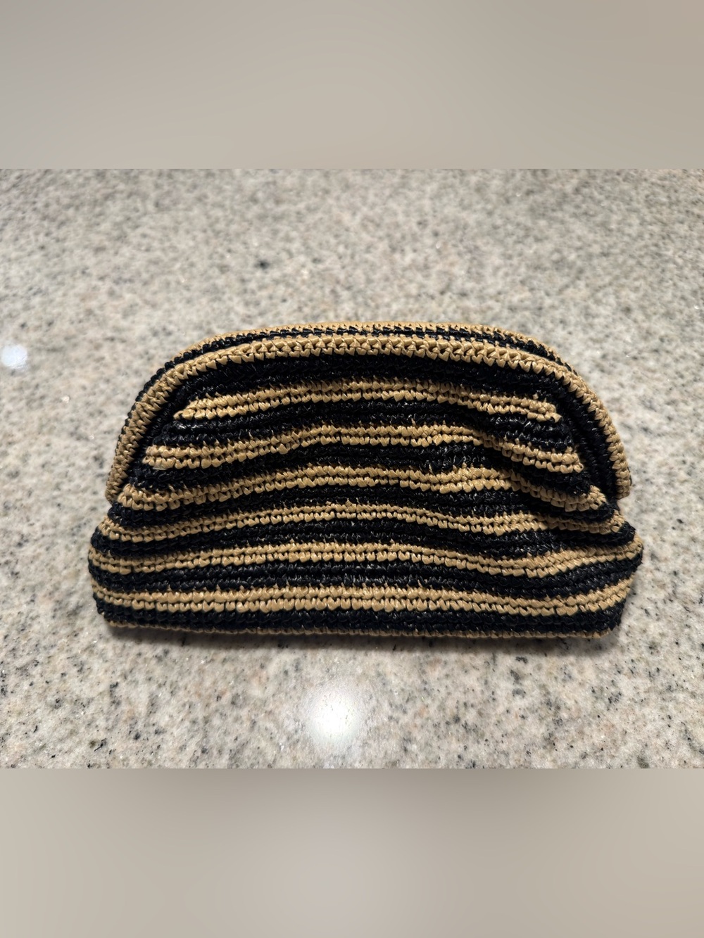 NWT J Crew Portofino handknotted clutch in stripe - Picture 2 of 5
